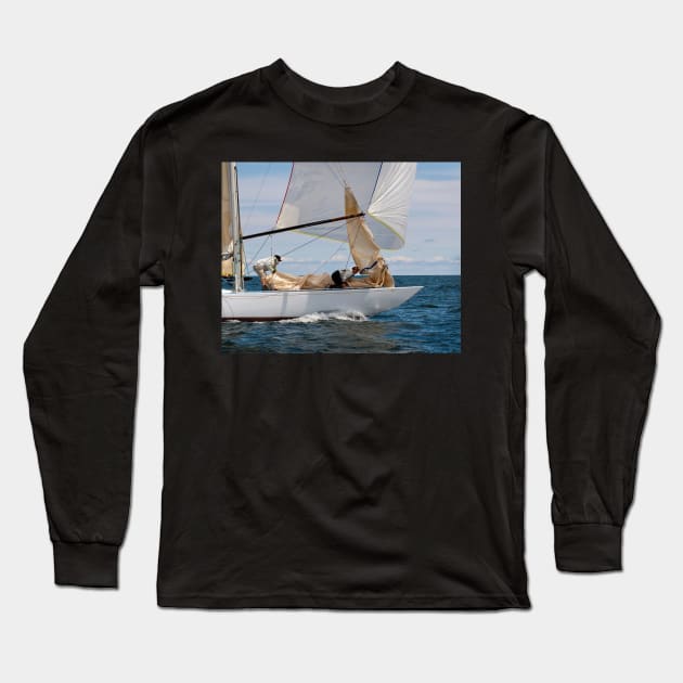 On the foredeck of Iskereen Long Sleeve T-Shirt by wolftinz